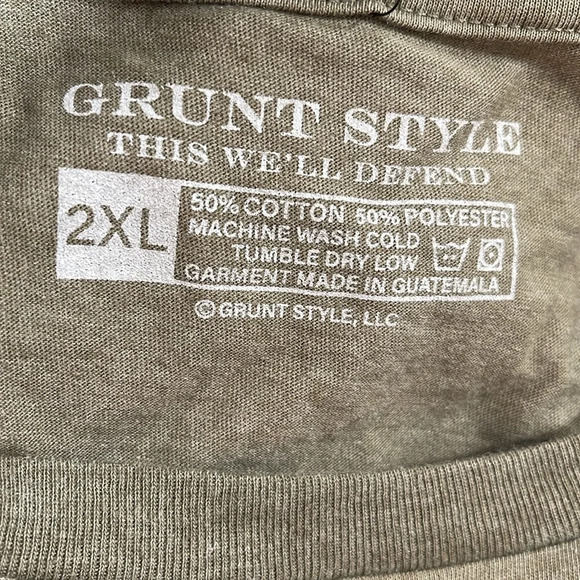 GRUNT STYLE “DO NOT THREAD ON ME” Short Sleeve Graphic T-Shirt Size 2XL NEW - Picture 4 of 4